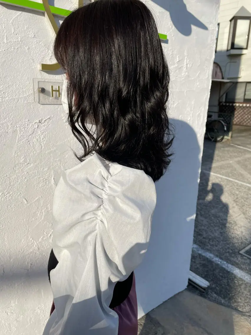 ミディアム カラー ヘアアレンジ 透明感カラー 北九州美容室 🕊️わかな✂︎のヘアスタイル