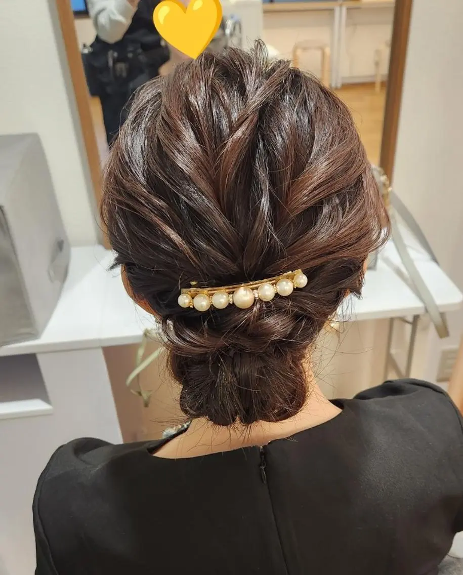 ヘアアレンジ ヘアセット天神駅直結 jrメンバーJUNのヘアスタイル