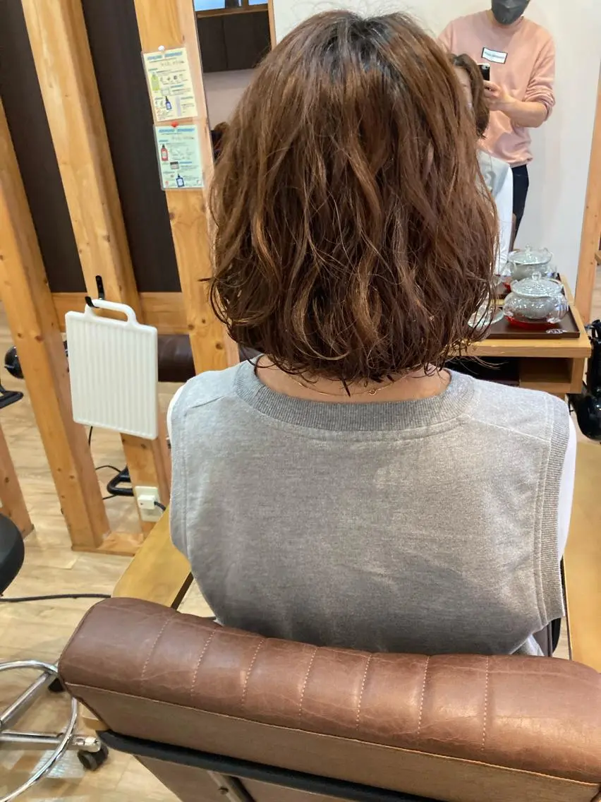 パーマ カット パーマ トリートメント 京増 信吾のヘアスタイル