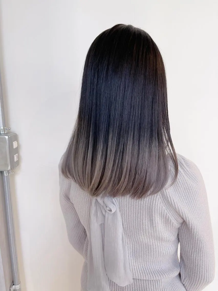 ロング カラー ヘアアレンジ ブルーカラー テラコッタ 韓国風ヘア ウルフカット 【公式】amble luxe池袋東口🩷のヘアスタイル