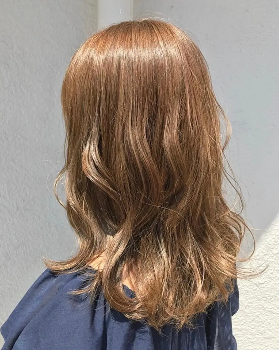 ロング カラー ベージュカラー 🌈🌸あおき みちる🌟💗のヘアスタイル