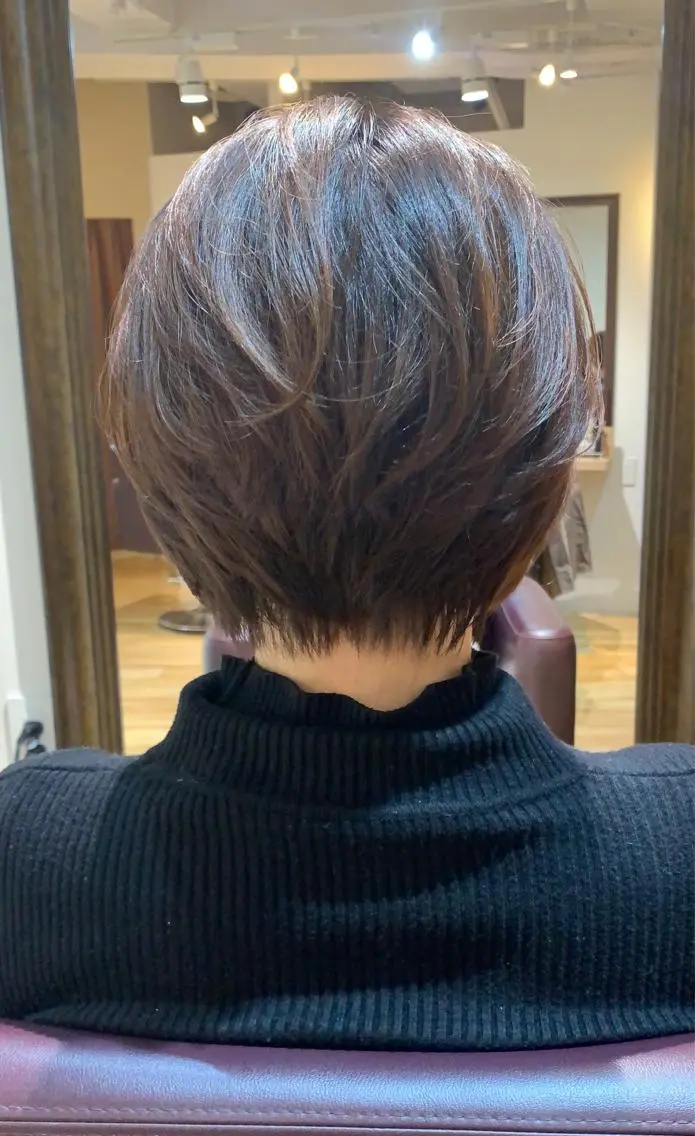 ショート カラー パーマ ヘアアレンジ メンズ キッズ ネイル マツエク・マツパ アイブロウ 眉カラー ナチュラル ショートヘア ショートネイル 春ネイル 白髪世代特化 🌿飯塚京橋のヘアスタイル