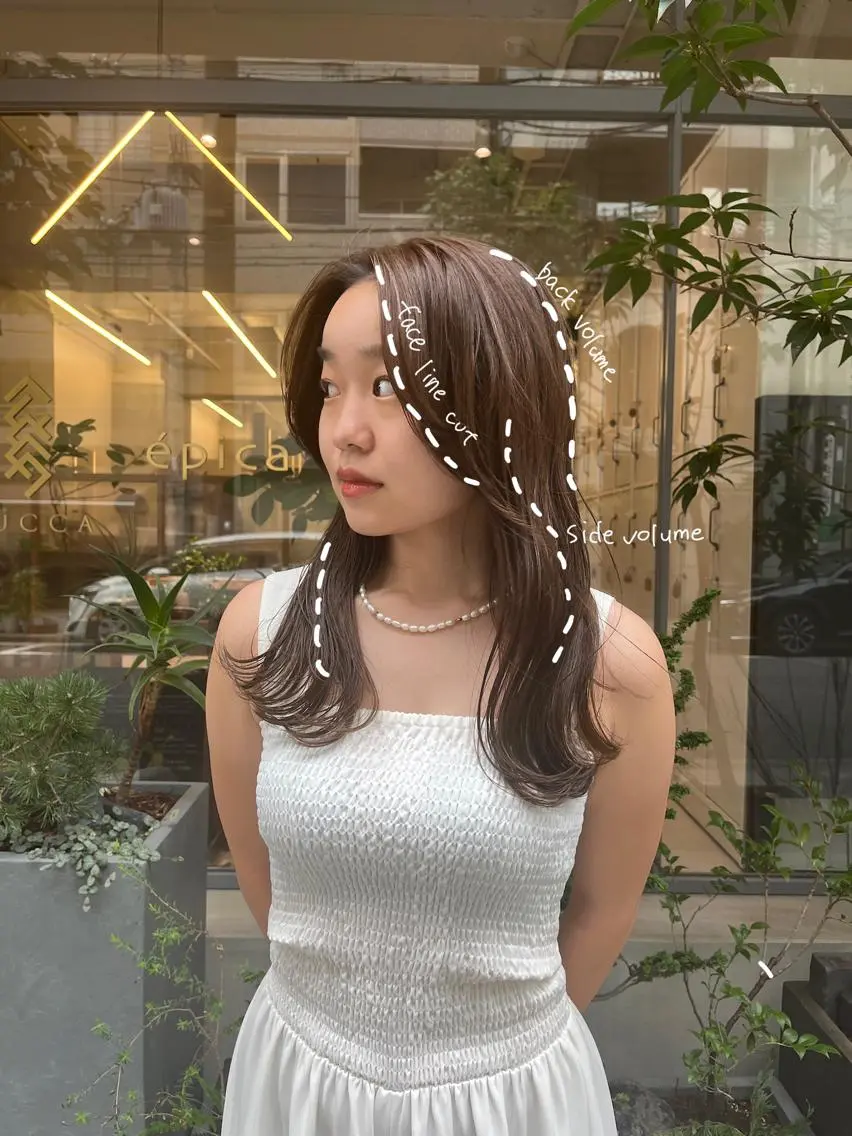 ロング ヘアアレンジ 韓国好き🇰🇷 美容師MIKUのヘアスタイル