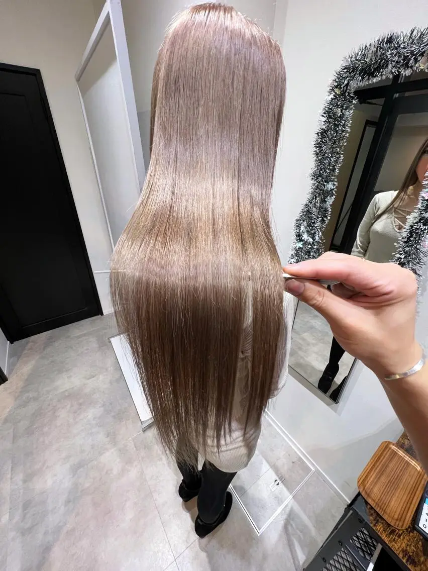 ロング カラー 髪質改善 トリートメント カット ヘアカラー トリートメント 縮毛矯正×髪質改善 店長　DAITOのヘアスタイル