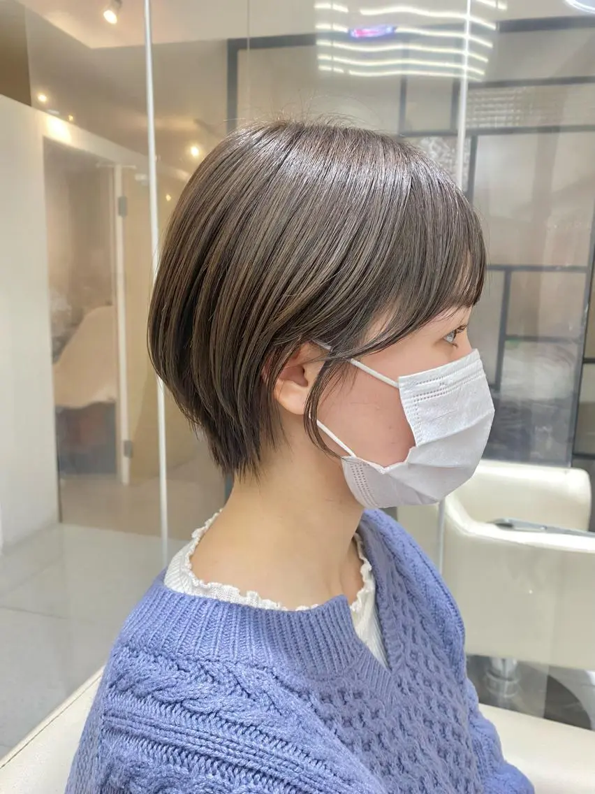 ショート カラー カット ヘアカラー トリートメント 安永 涼のヘアスタイル