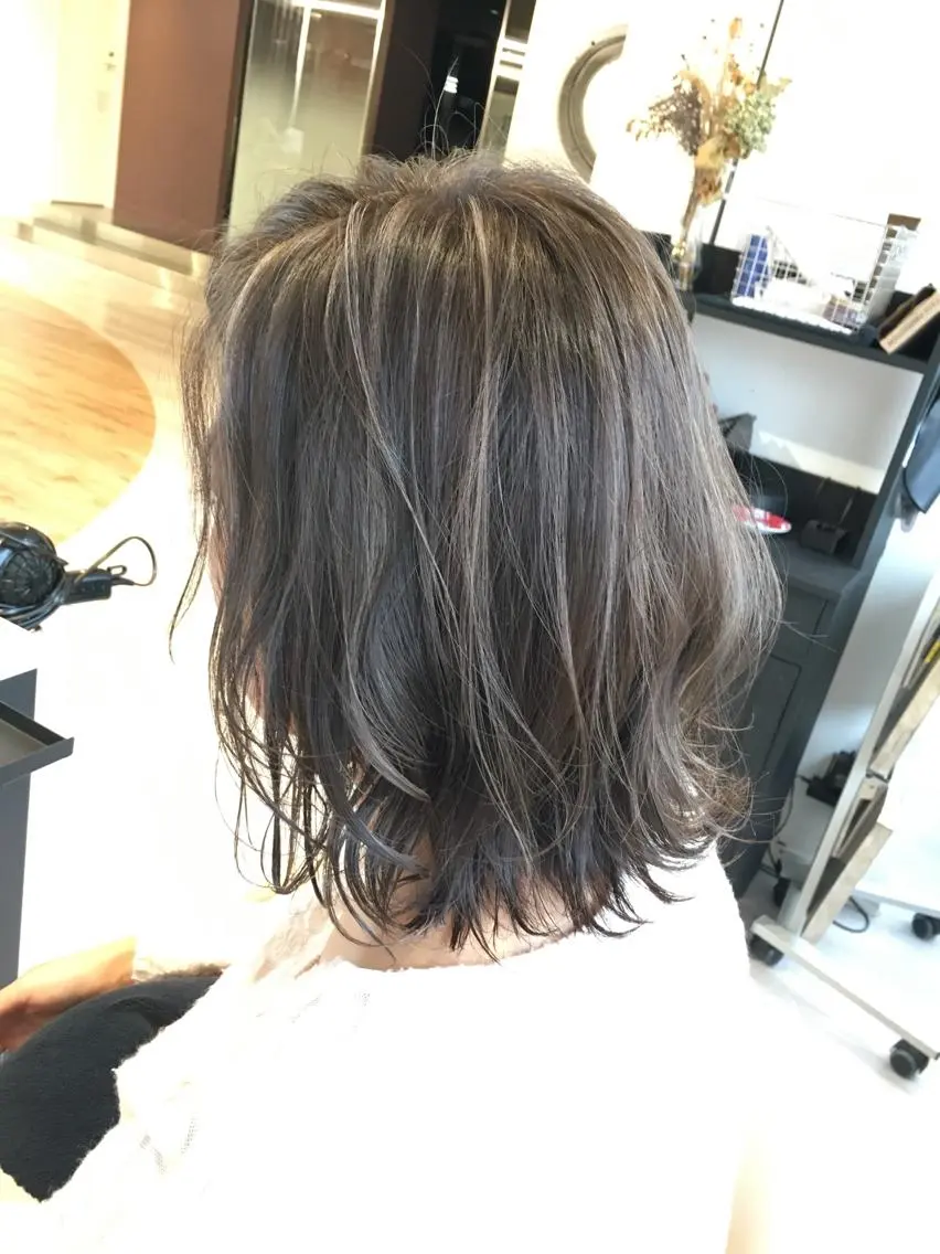 ミディアム ヘアアレンジ 金子 富士のヘアスタイル