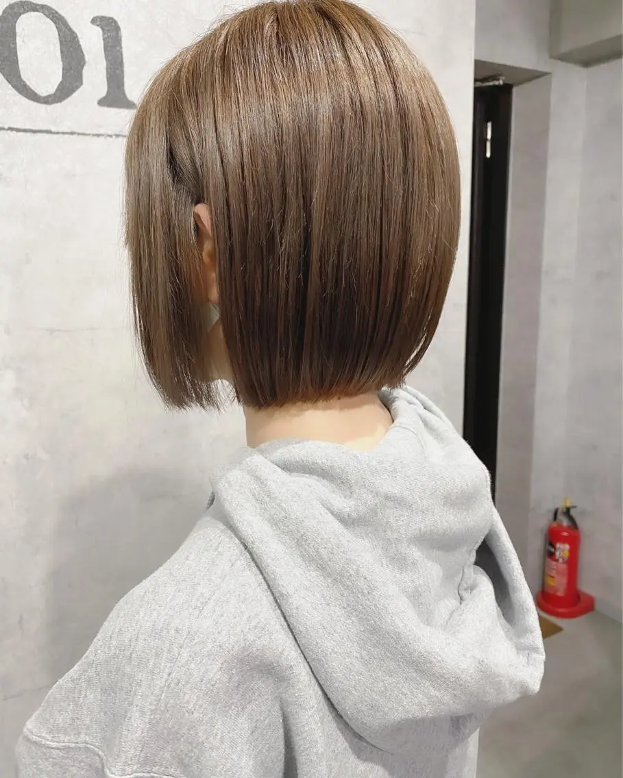 ショート カラー ボブ　ショート 特化 迫田紘史のヘアスタイル