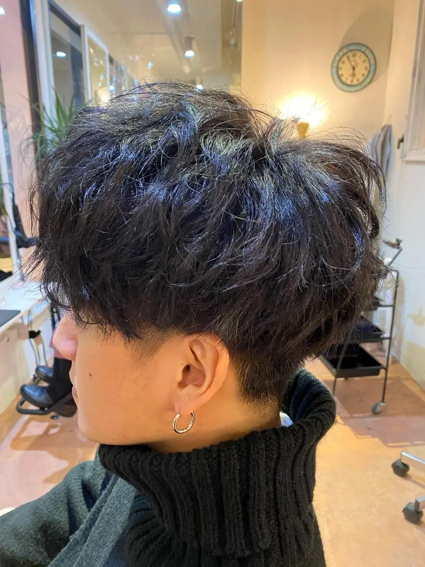 ショート パーマ メンズ 【メンズ特化】 茅野　洋介のヘアスタイル