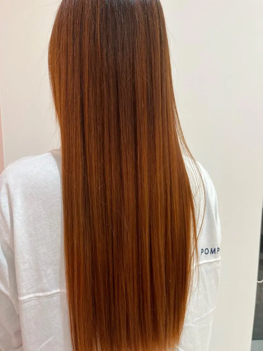カラー オレンジ ASAMI /MaisonINEのヘアスタイル