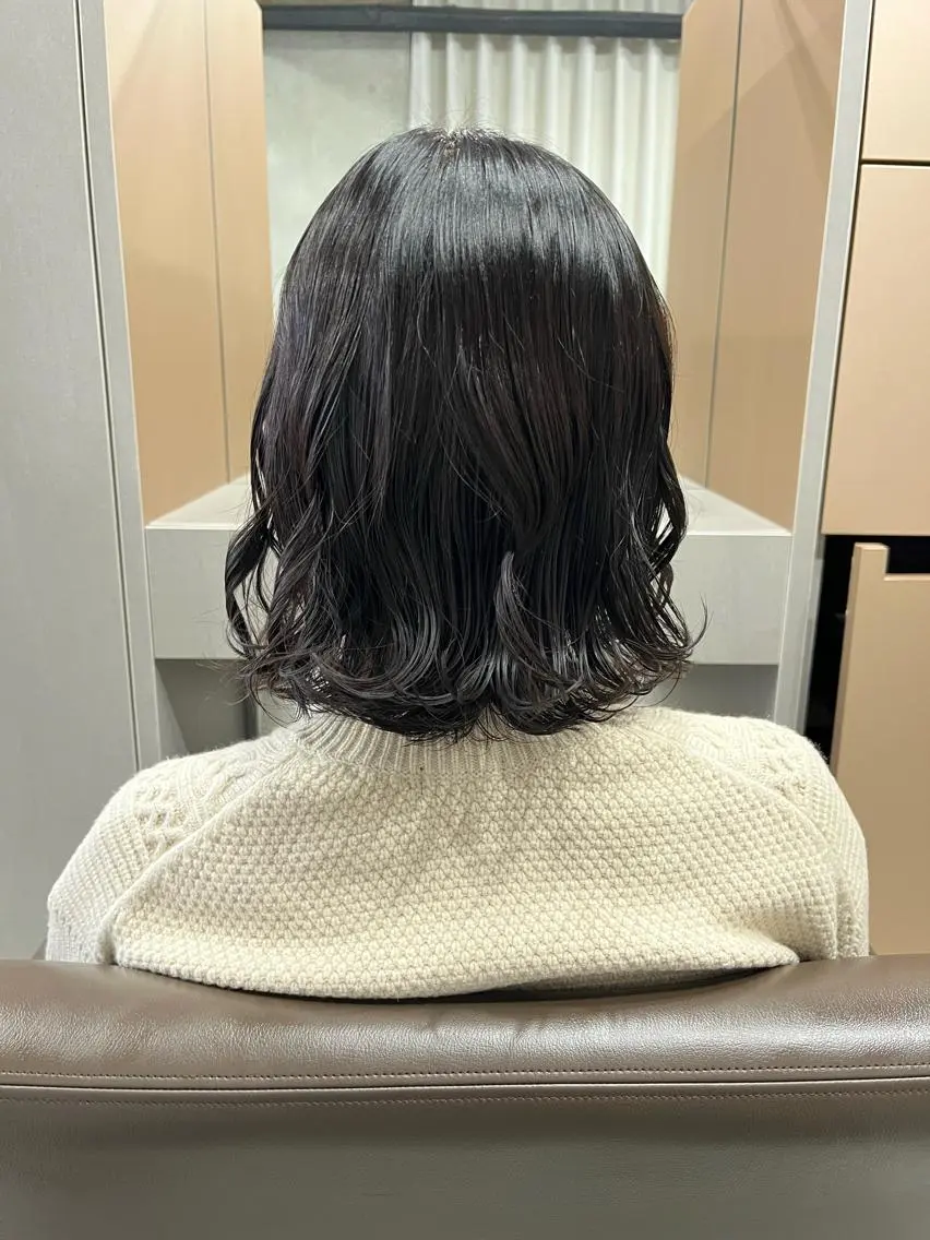 ショート パーマ カット パーマ ロングパーマ木村 ボブパーマのヘアスタイル