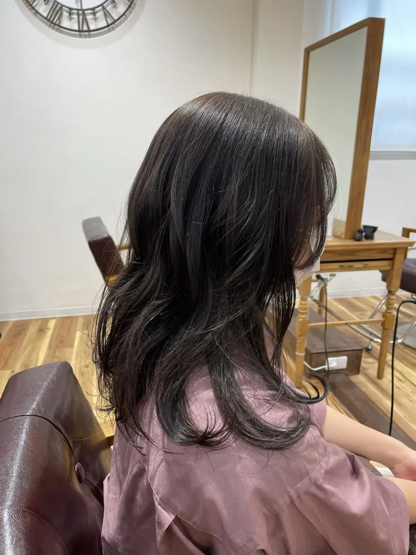 ミディアム YASUHIRO グレージュ/メンズのヘアスタイル