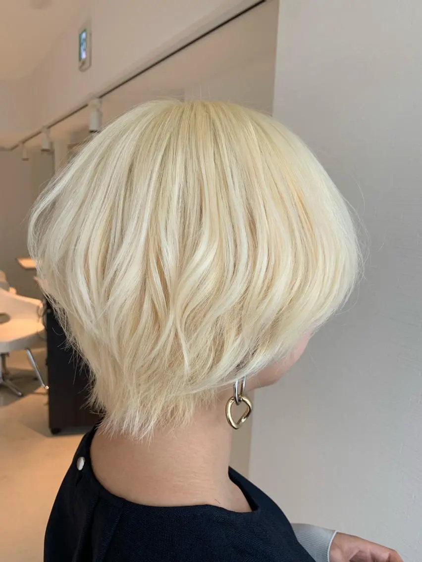 ショート ヘアカラー トリートメント ヘアセット モテ髪提案します💕 髪質改善宗一郎のヘアスタイル