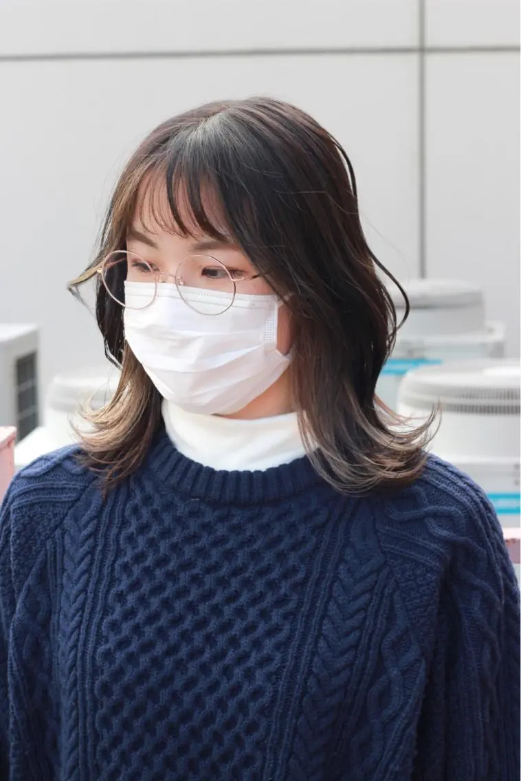 ミディアム カラー グレージュ インナーカラー ミルクティーグレージュ ヘアカラー Viage （ビアージュ）のヘアスタイル