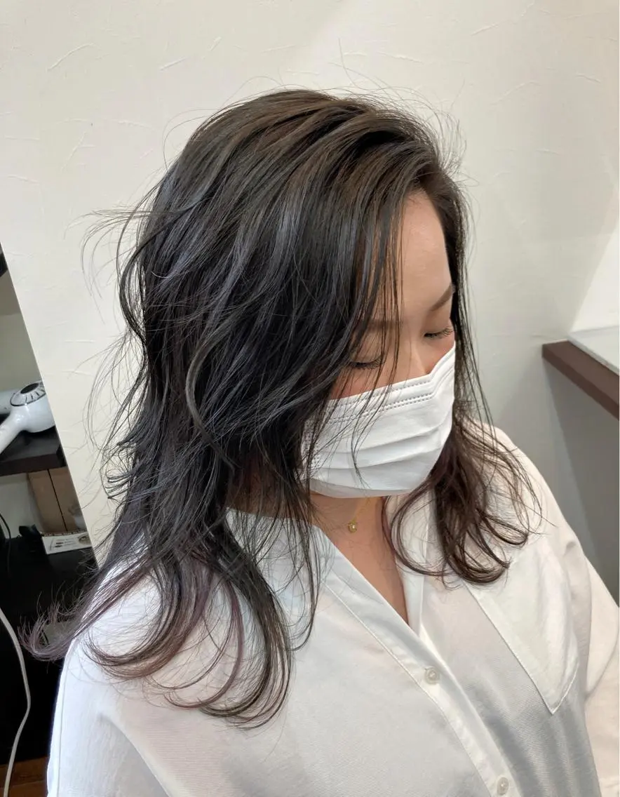 ロング カラー ヘアと眉Otsuka Hikari💆‍♀のヘアスタイル