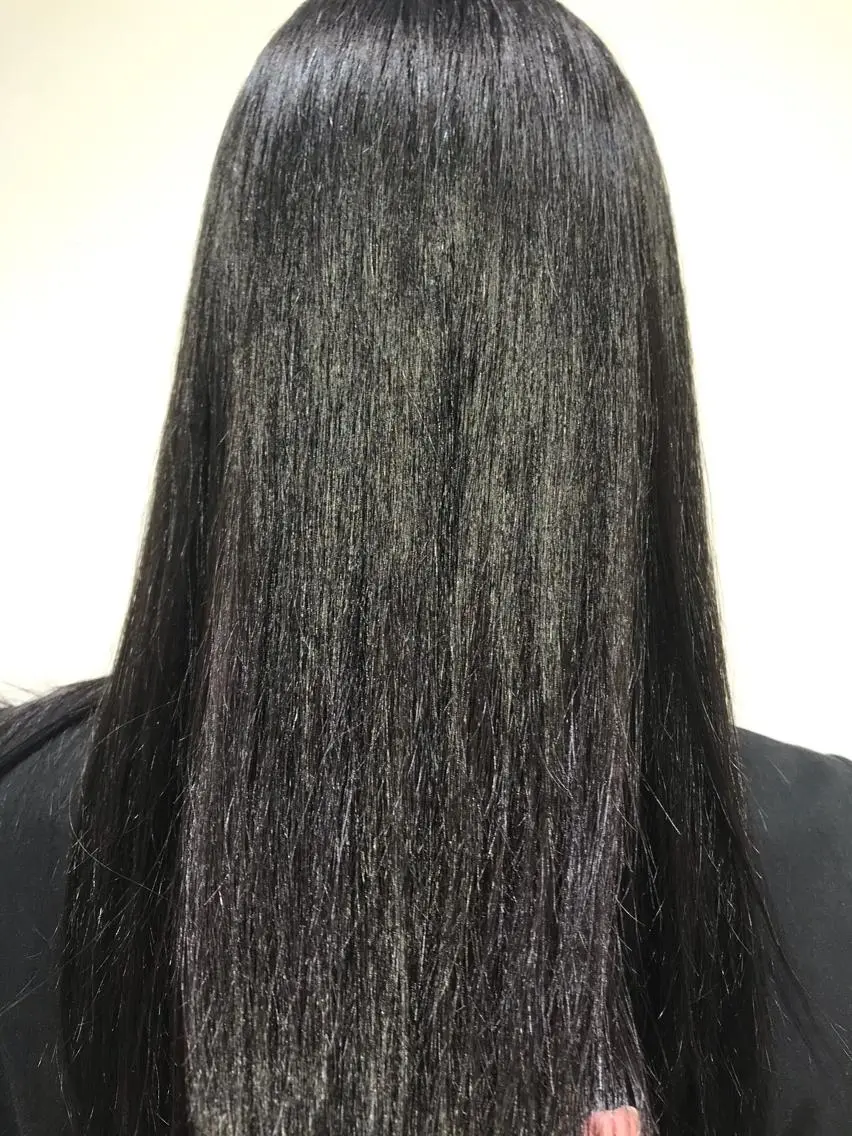 ロング カラー ブルーカラー ヘアカラー トリートメント 【暖色カラー特化】 中山由梨のヘアスタイル