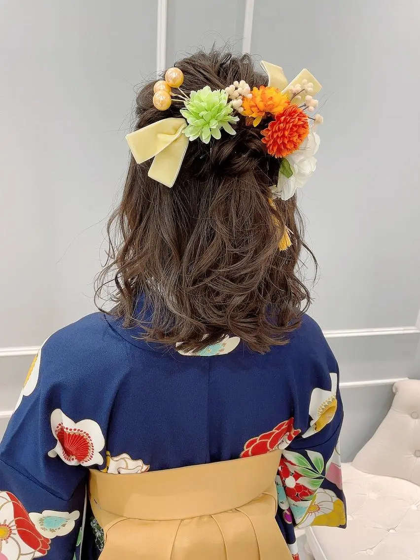 ミディアム ヘアアレンジ ヘアセット 🦖鶴岡 香純🦖のヘアスタイル