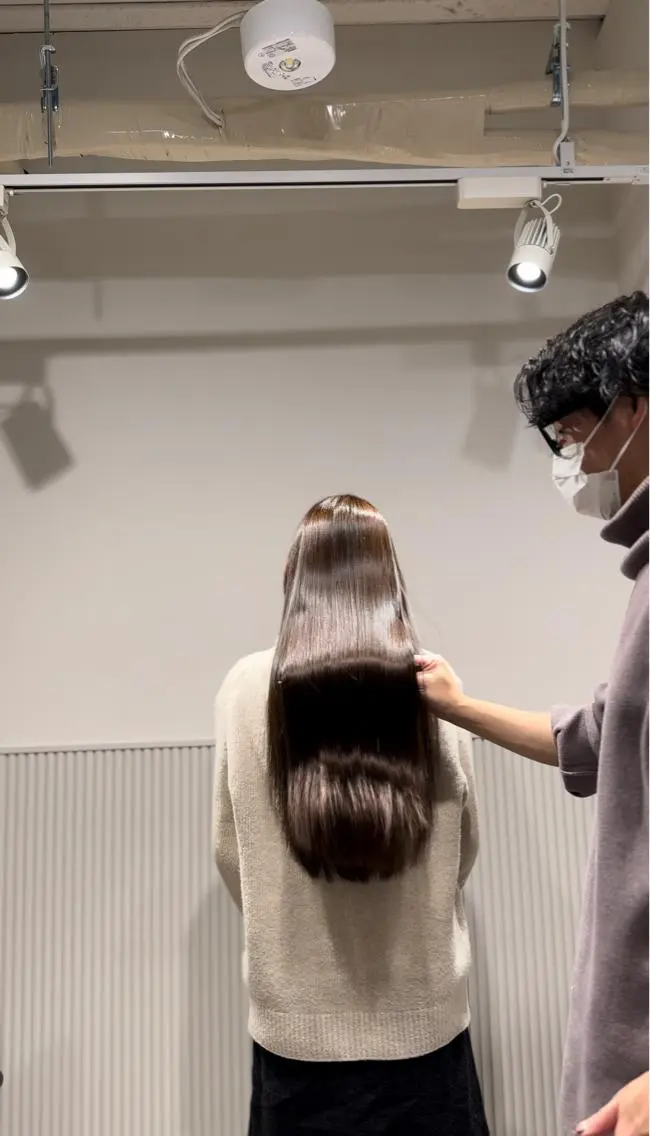 ロング 髪質改善 縮毛矯正 トリートメント 酸熱トリートメント 髪質改善/美髪師/ 田邊翔伍のヘアスタイル