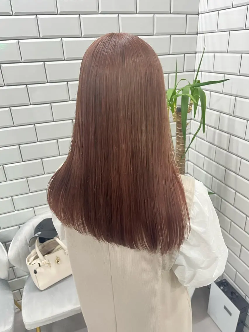 ロング カラー カット ヘアカラー トリートメント ヘアセット newi赤羽 HINATAのヘアスタイル