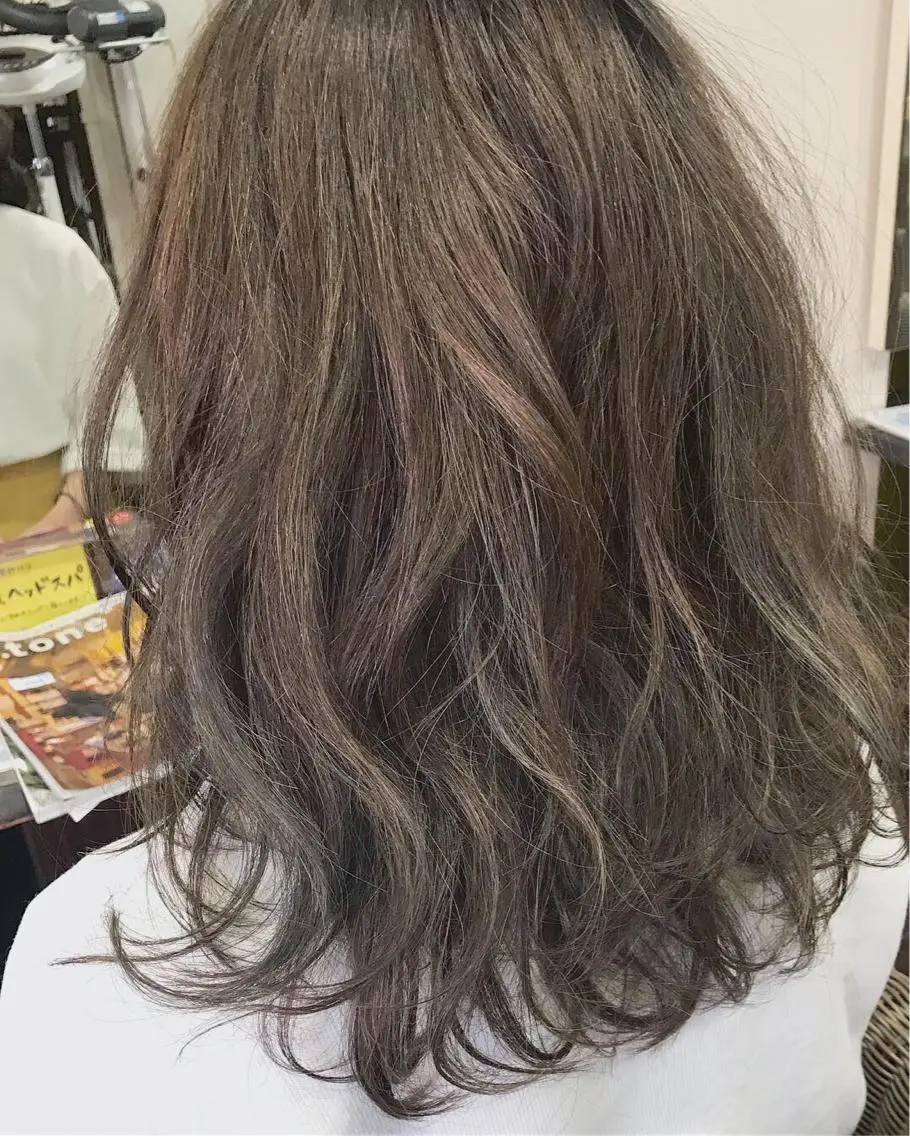 カラー ハイライトカラー カット ヘアカラー ママ美容師 ＊ヒマワリのヘアスタイル