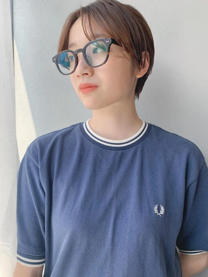 ショート カラー ボブパーマコテ巻き風 パーマNo1深江秀平のヘアスタイル