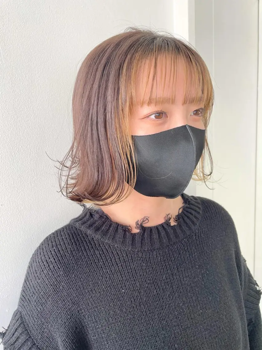 ショート カラー レイヤーカット 🪩yurikaのヘアスタイル