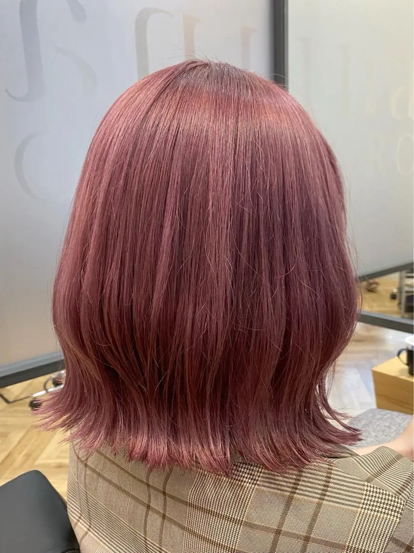 ミディアム 外ハネヘア カット ヘアカラー トリートメント 【Zina札幌大通】 店長 福間 和也のヘアスタイル