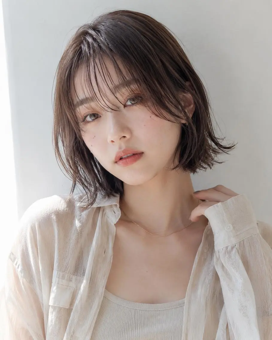 ミディアム カラーモデル募集☆ 小園彩夏のヘアスタイル