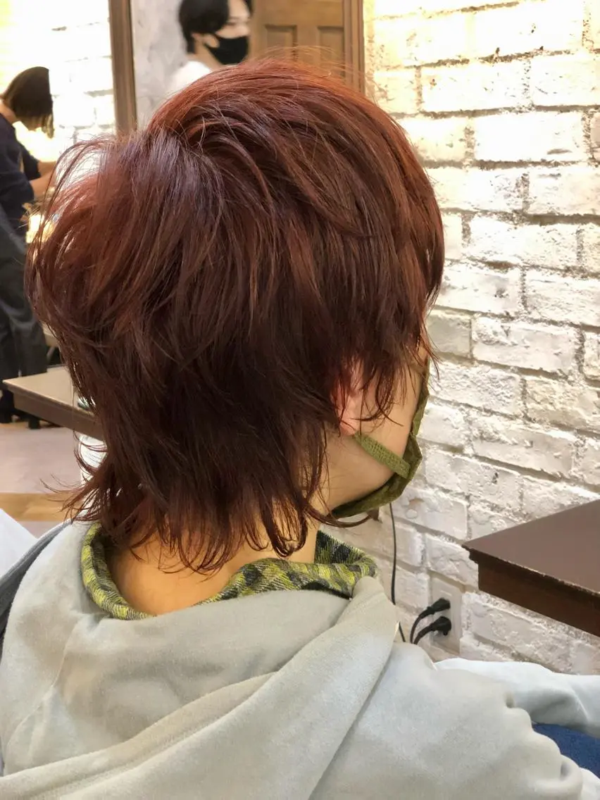ショート カラー パーマ 鷺沼駅徒歩1分 キシタクのヘアスタイル