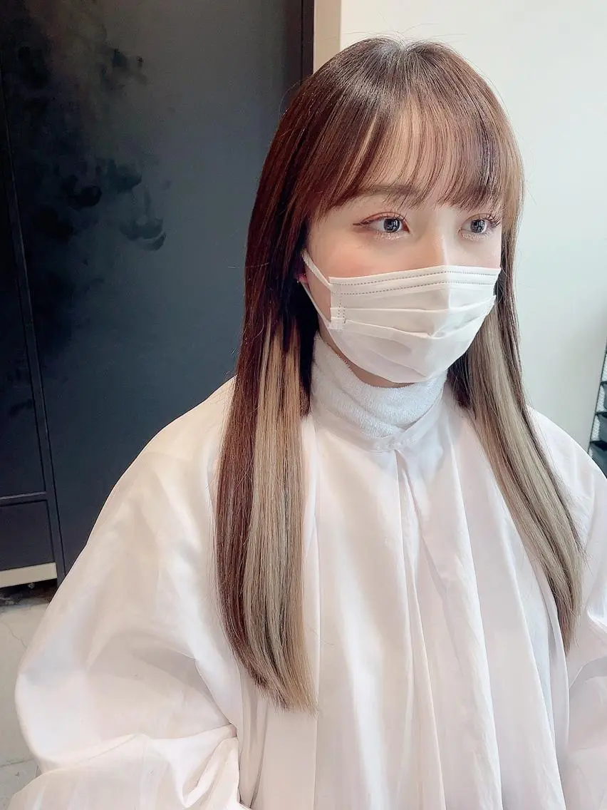 ロング カラー ヘアアレンジ 寺西 恵🪡🤍のヘアスタイル
