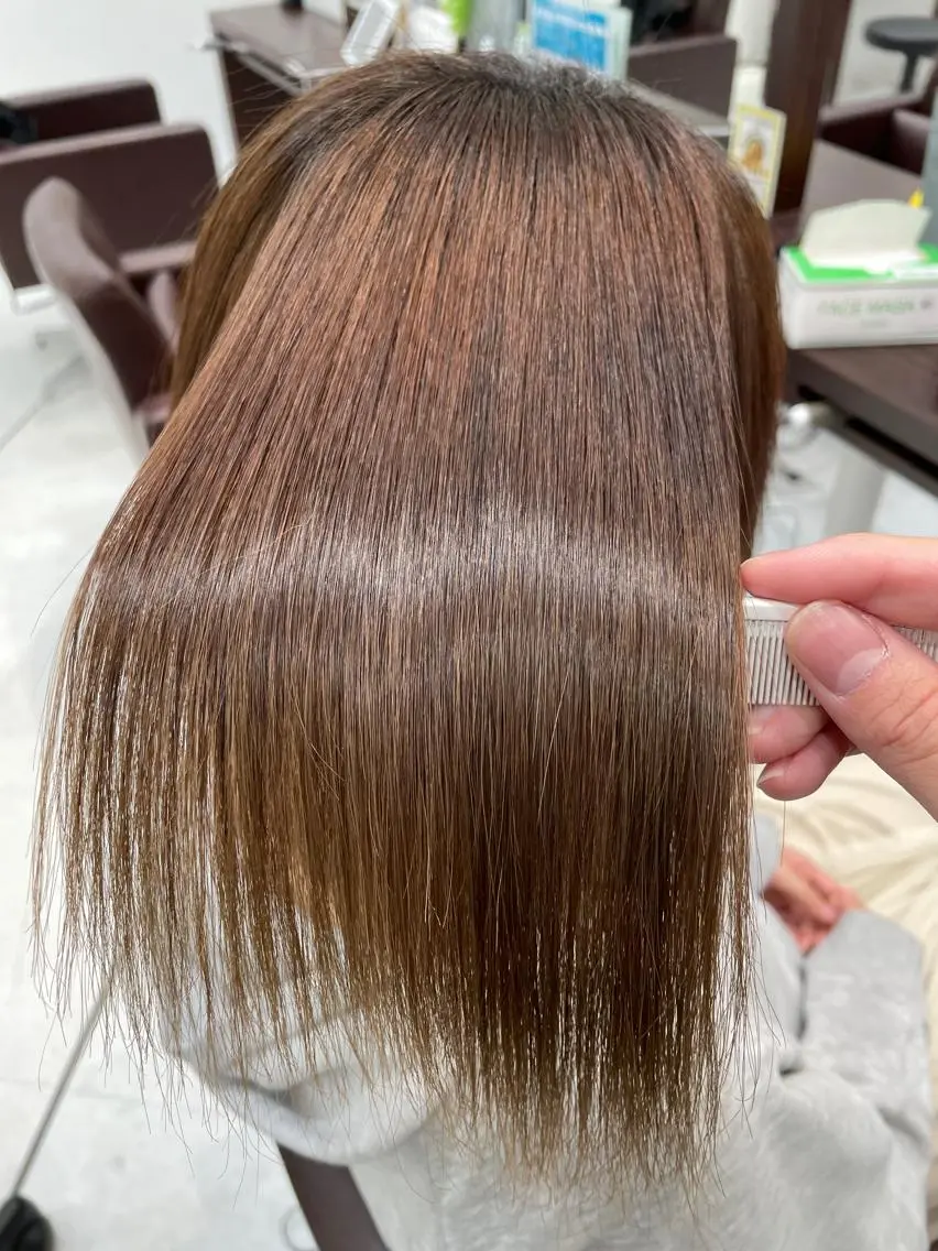 ミディアム 縮毛矯正 【髪質改善】大川 倖平のヘアスタイル