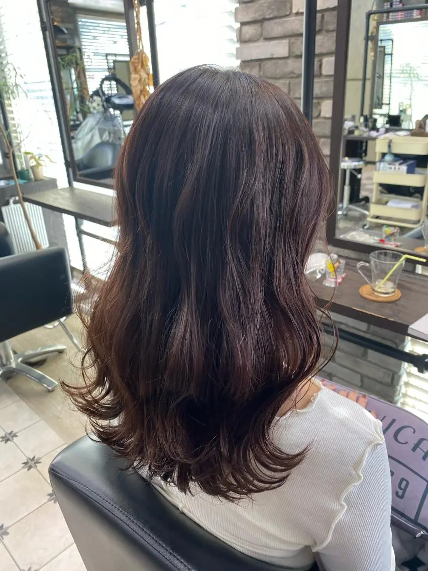 ロング カラー 学生 トリートメント カット ヘアカラー トリートメント 韓国ヘア☁️ mitsukiのヘアスタイル