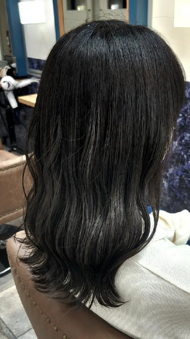 セミロング カラー ヘアカラー 🌟あかり🌟 #Sign hairのヘアスタイル