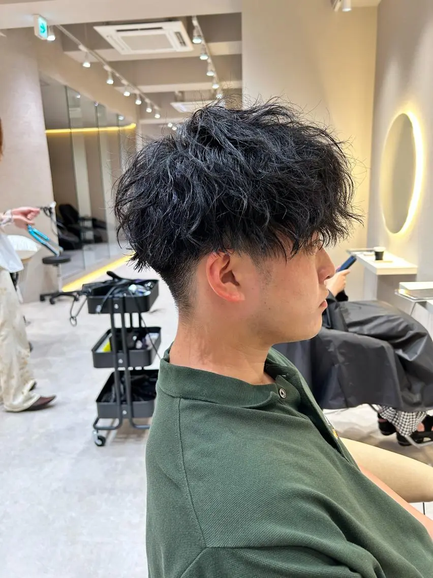 パーマ メンズ カット パーマ 大人メンズパーマ メンズ特化 萱原大幹のヘアスタイル