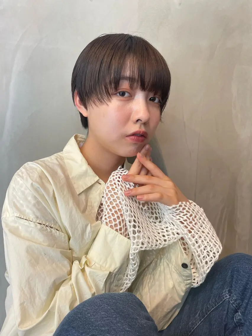 ショート カラー ショートヘア ヤマモト マイのヘアスタイル