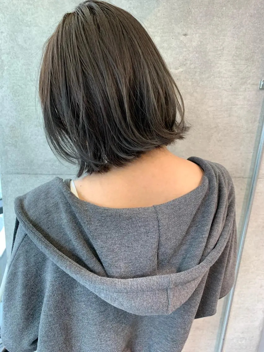 ミディアム カット ヘアカラー トリートメント オシャレ髪✔️ 店長オオキアキヒロのヘアスタイル