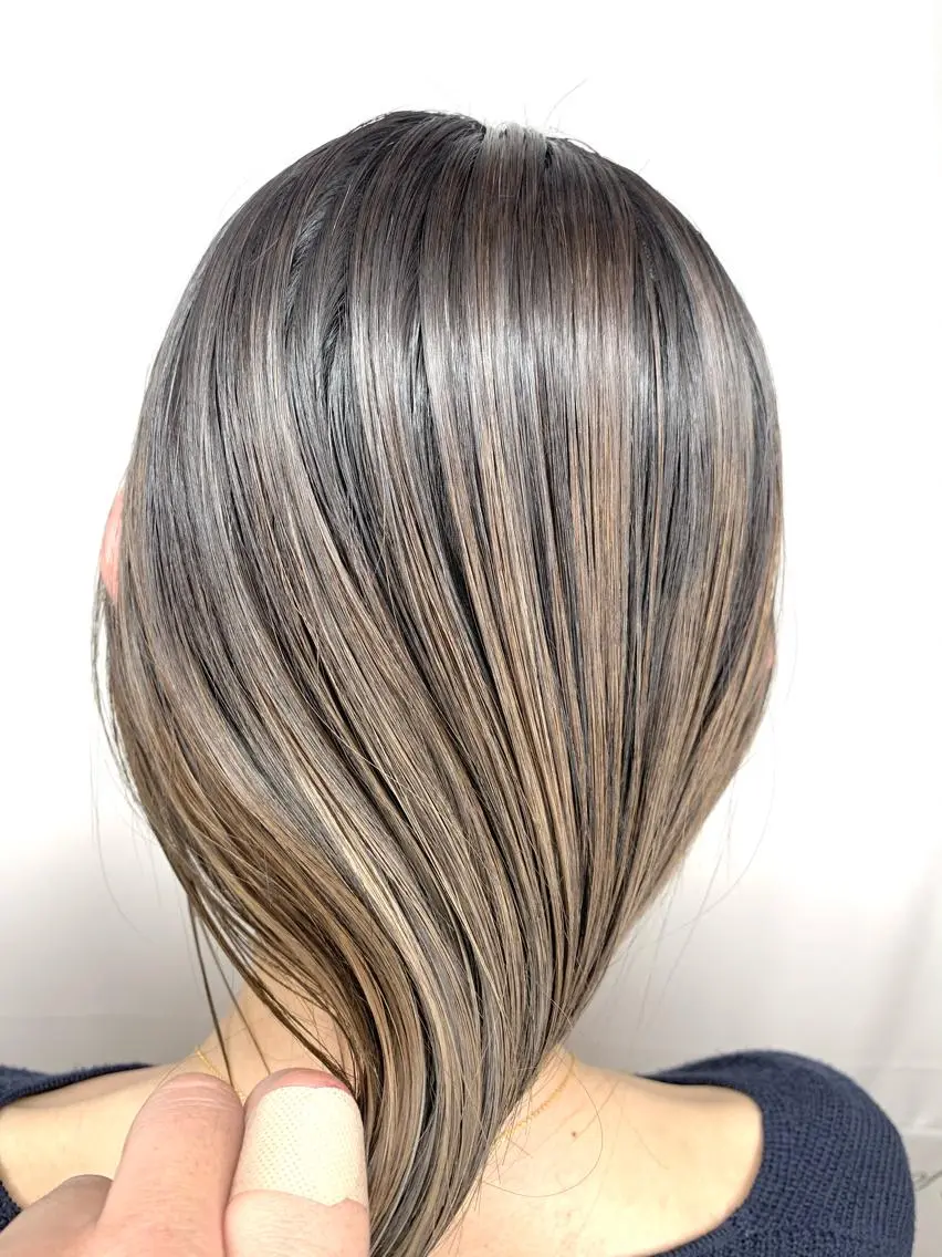 セミロング パーマ ヘアアレンジ メンズ キッズ ネイル マツエク・マツパ 髪質改善 艶髪🔵フセナオヤのヘアスタイル