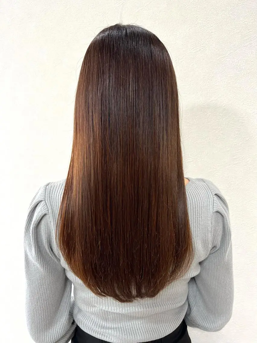 ロング 縮毛矯正 カット ヘアカラー 縮毛矯正 トリートメント ショート/白髪ぼかし 君和田若菜のヘアスタイル