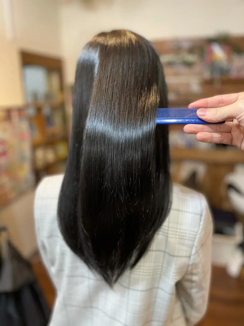 セミロング 縮毛矯正 トリートメント 縮毛矯正 トリートメント 縮毛矯正の達人 ☆ 松本のヘアスタイル