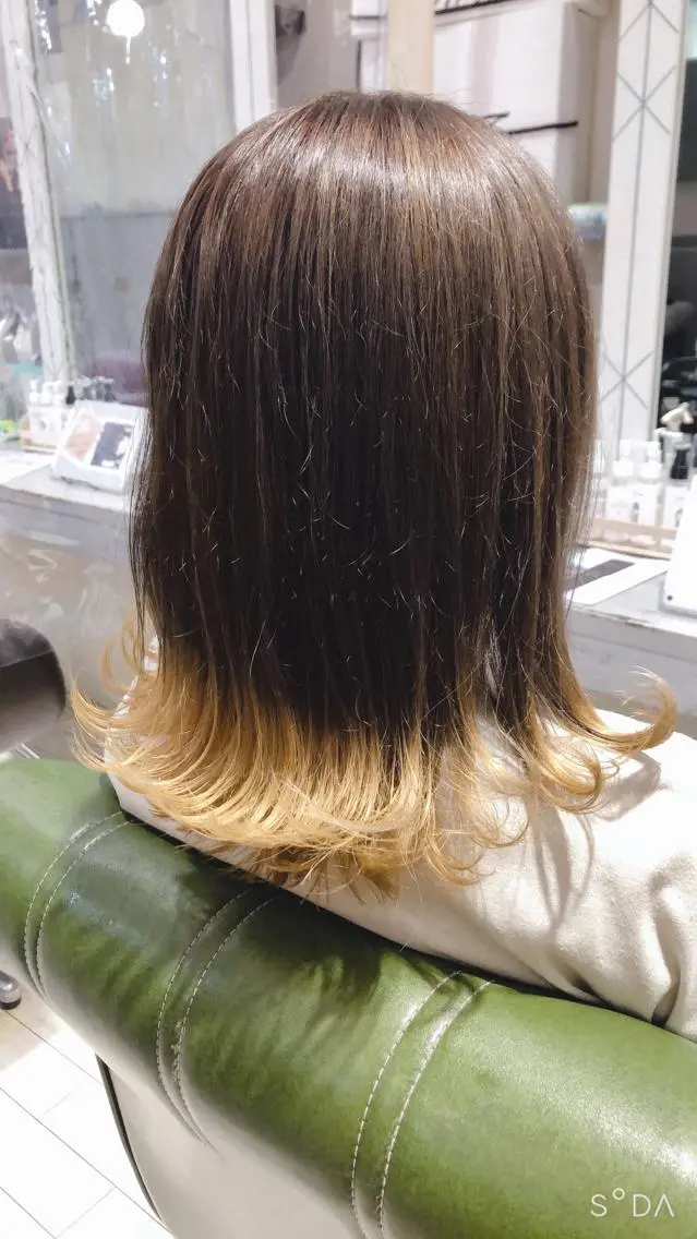 ミディアム カラー カット ヘアカラー ルプラボウ /小見山琴衣のヘアスタイル