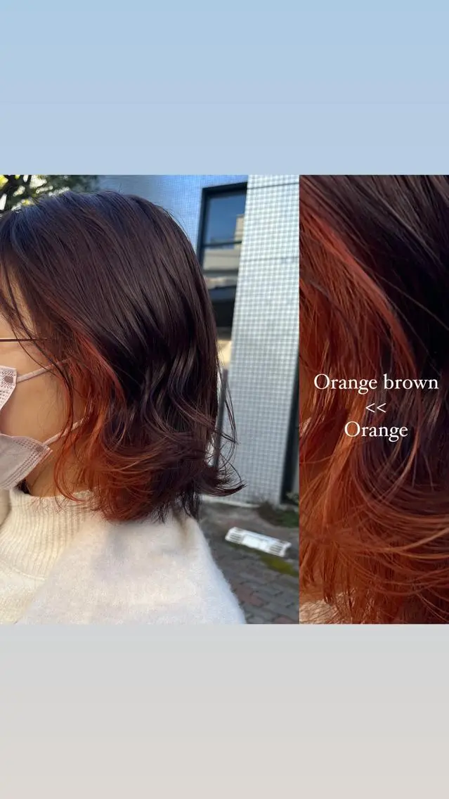 ショート カラー ブリーチ ブラウンカラー 透明感カラー 韓国風カラー ブリーチなしカラー stylist ◎RUKI.のヘアスタイル