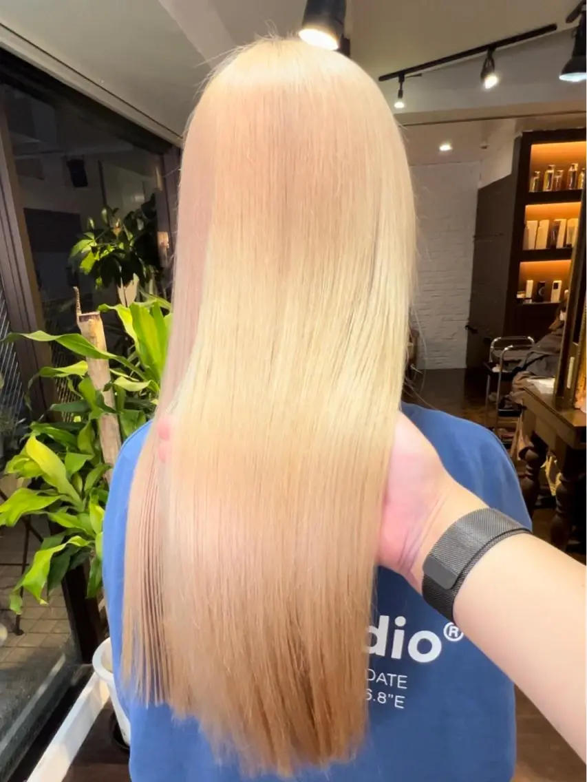 ロング カラー ブリーチ ブロンド ダブルカラー ハイトーンカラー イルミナカラー 🧡色落ちまで2度 楽しめる🧡ヨシキのヘアスタイル