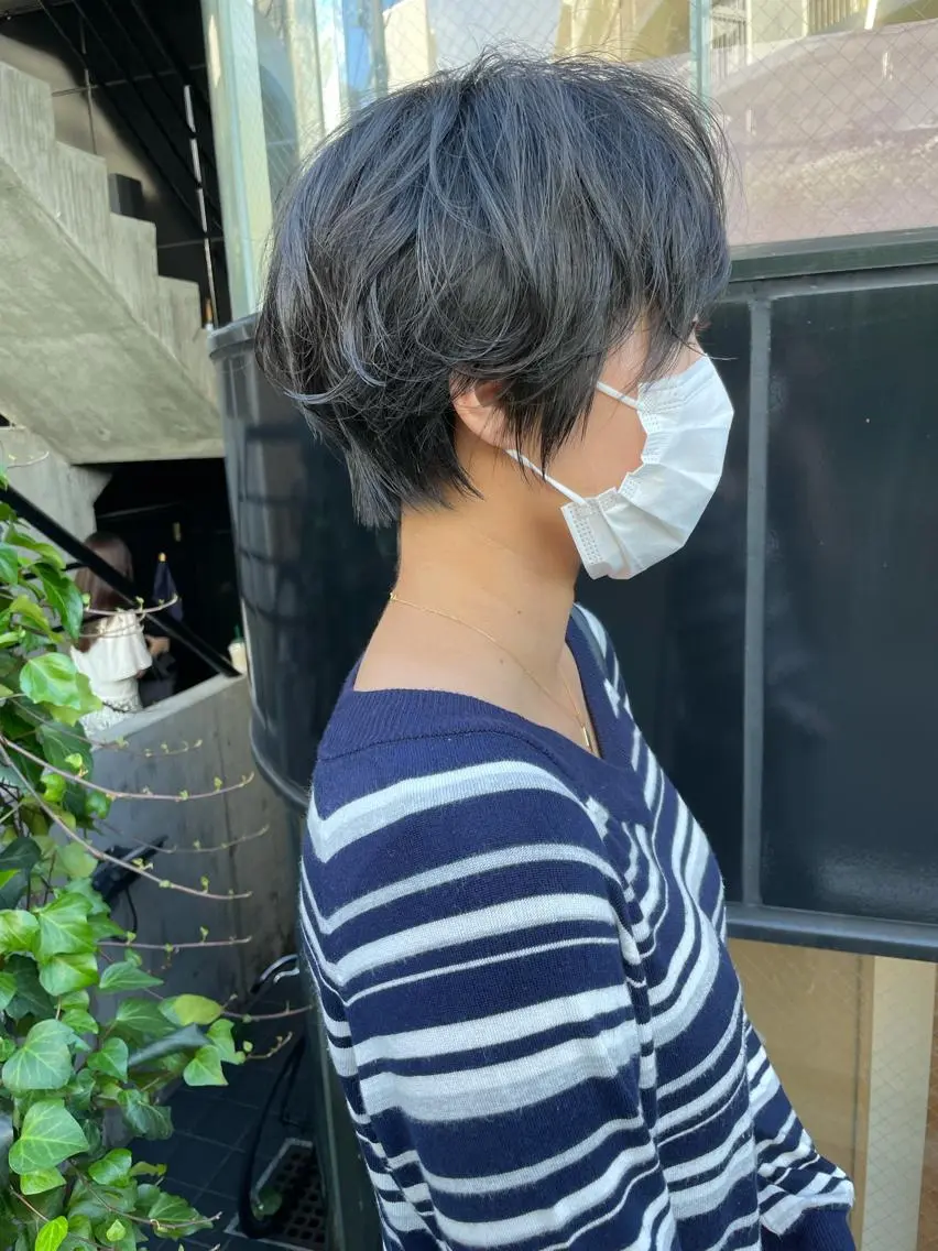 ショート ショートヘア シンプル+αな デザインを 松崎陸のヘアスタイル