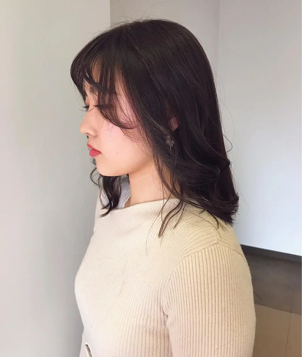 ミディアム 丹羽大喜 縮毛矯正/美髪矯正のヘアスタイル