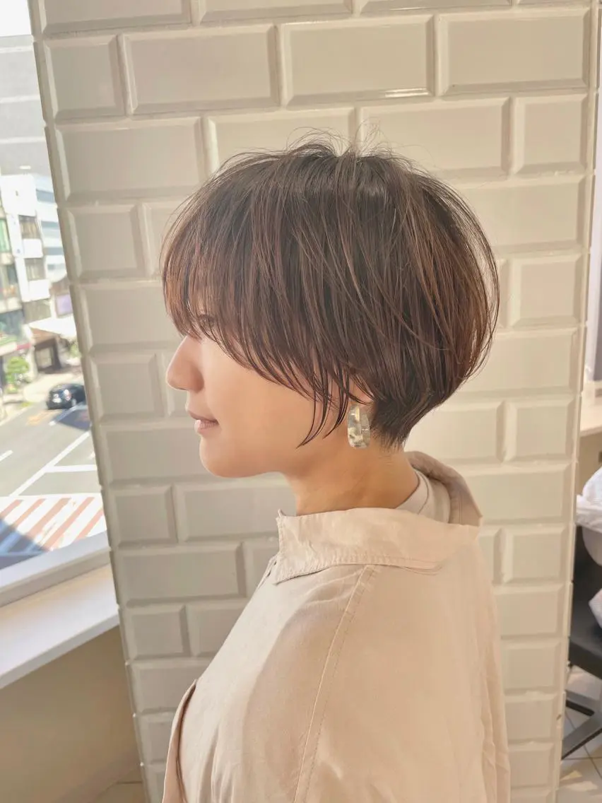 ショート クロスパーマ松永裕久 似合わせカットのヘアスタイル