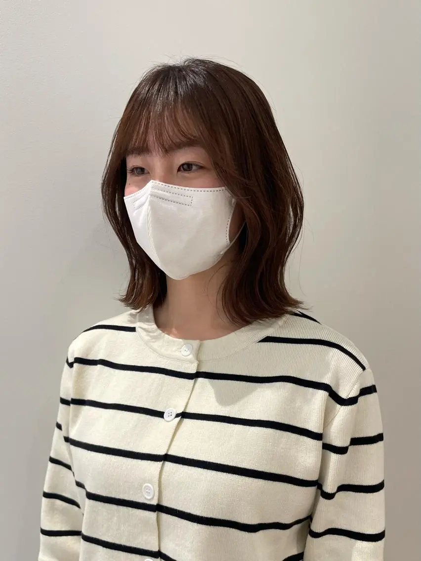 ミディアム カラー ベージュカラー ベージュ🤎透明感 カラー🤎anriのヘアスタイル