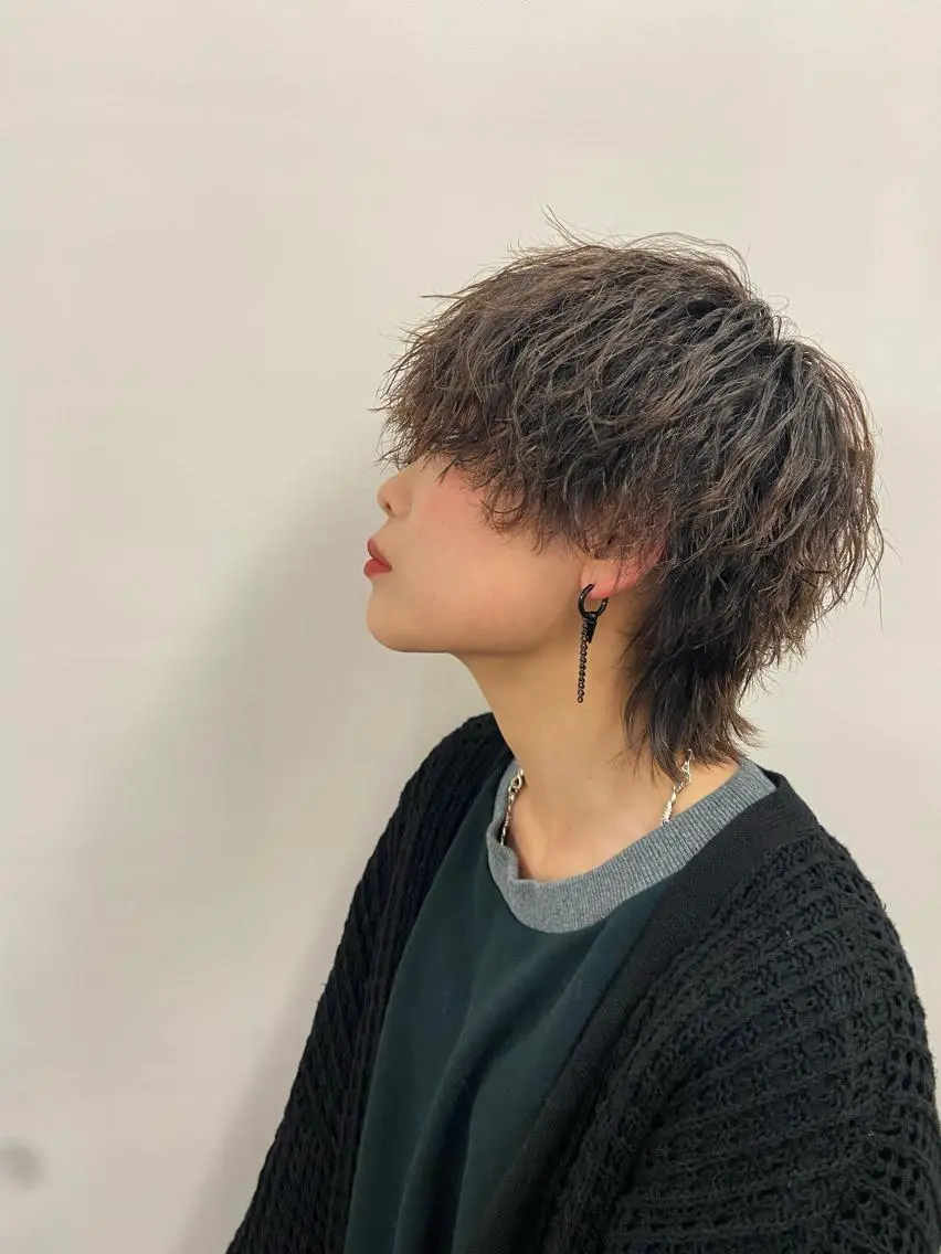 ショート パーマ メンズ 浅井 蓮のヘアスタイル