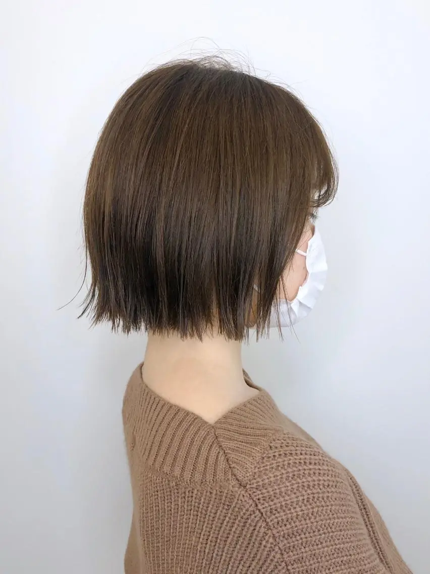 ショート カラー ヘアカラー トリートメント ☕️ベージュカラー 内藤光哉☕️のヘアスタイル