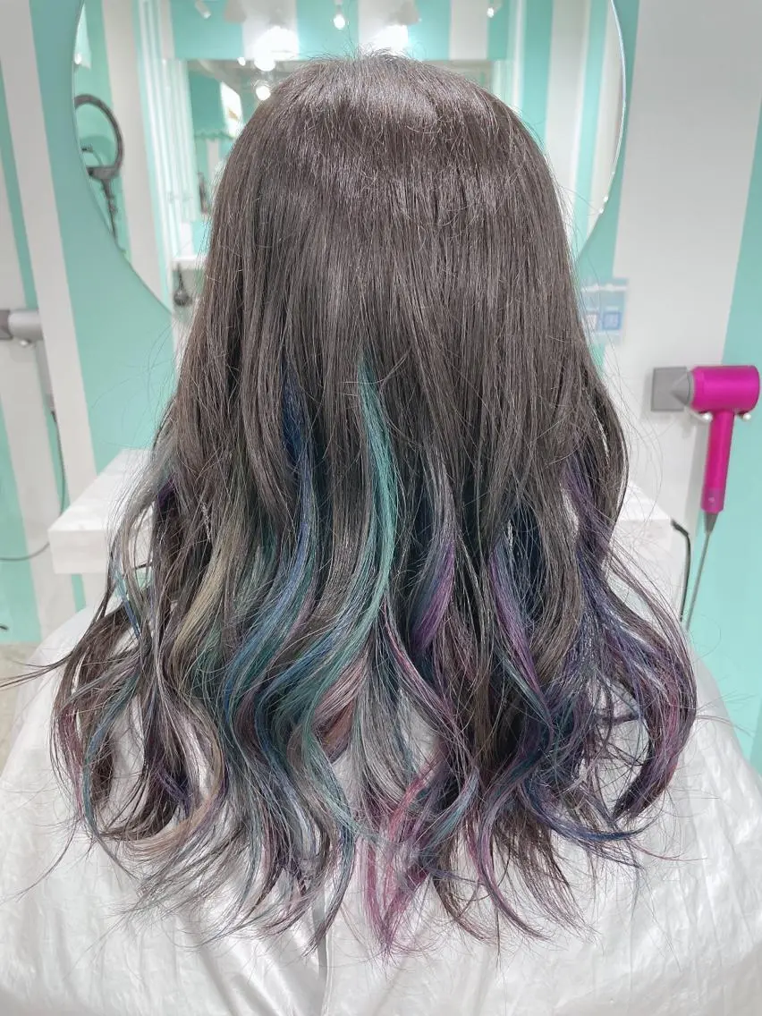 ロング 原 千景のヘアスタイル