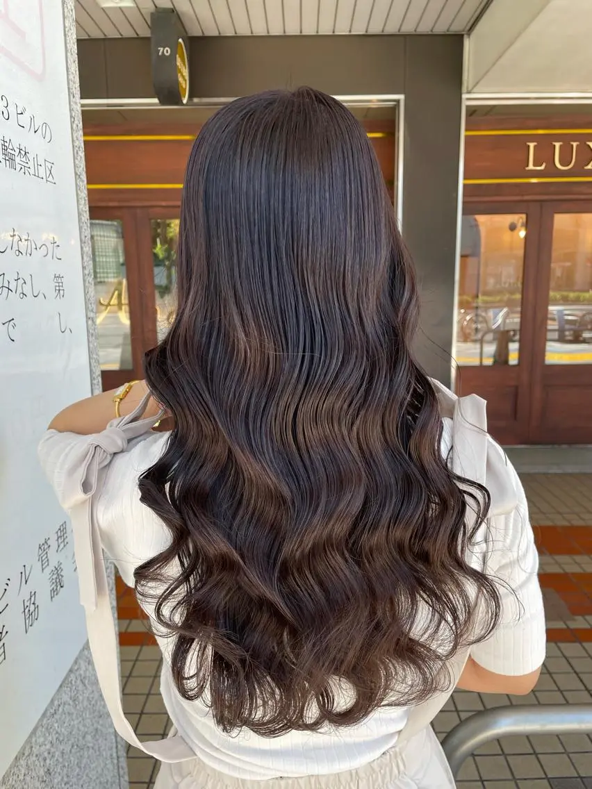ロング 透明感カラー🇰🇷 レイヤー✨桑原　研太のヘアスタイル