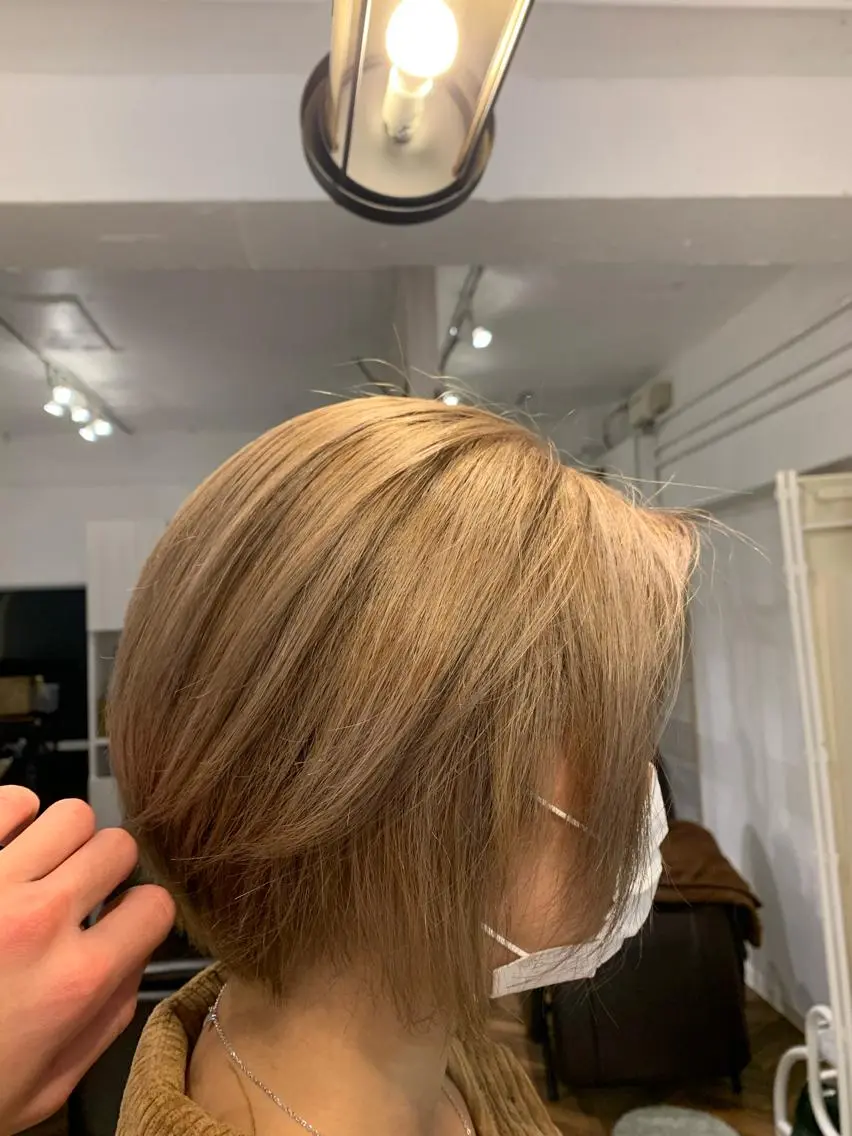 ミディアム カラー パーマ ヘアアレンジ メンズ ネイル ブロンド デザインカラー カット ヘアカラー トリートメント Sia中野新橋 『JUNYA』のヘアスタイル